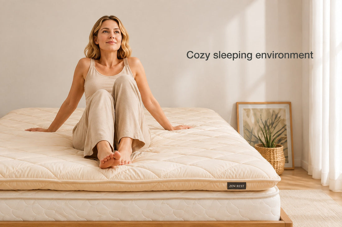 Cozy Japanese-inspired sleeping environment with a Zen.Rest futon