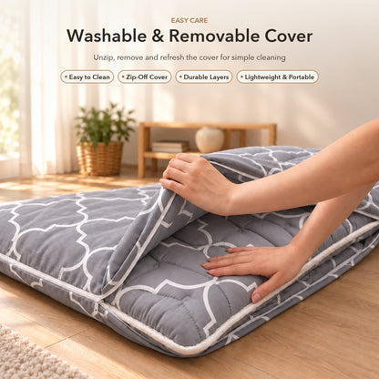9-layer futon removable zip-off cover